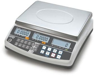 KERN Edelstahl CFS Zählwaage, Hellgrau/Dunkelgrau, 10mg Lesbarkeit, 3kg MAX Wägebereich