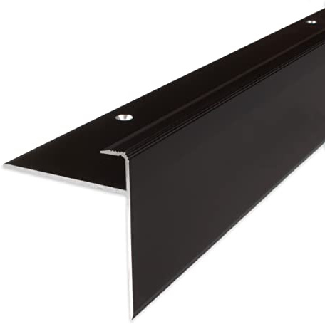 PROVISTON | Infoga profil | Aluminiumanodiserad | Bronze Dark | Bredd 50 mm | Höjd 10 mm | Längd 1000 mm | Borrade | Slutprofil | Enkel profil | Slutlig bar | Jordprofil | 1 del