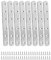 QWORK® 8 Pezzi 160x20x3mm Piastre Staffa Piatta Forata, Piastre di Giunzione per Riparazione, In Acciaio INOX, per Fissaggio Mensola Supporto Mobili con 48 viti