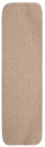 homiuse Antirutsch Stufenmatten 15 STK. 75x20 cm Beige Rechteckig Treppenstufen Matten Modern Stufenteppich Stufenmatten Innen Treppenstufen Antirutsch Treppenstufen Schutz Komfortabel & Langlebig