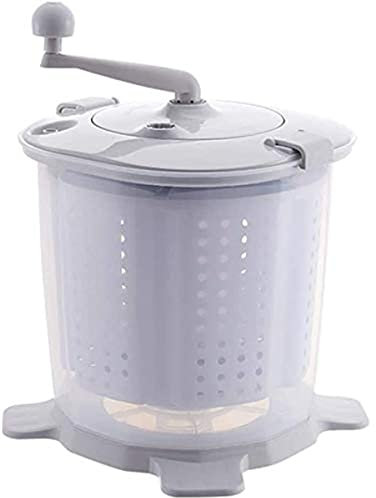 fikujap 2-in-1 Mini-Waschmaschine und Wäscheschleuder, Handkurbeln Ökologische Mini Waschmaschine