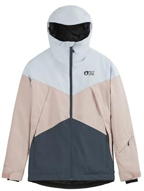 Picture W Seakrest Jacket Colorblock-Beige-Blau - Warme wasserdichte Damen Freeride Skijacke, Größe XL - Farbe Dark Blue