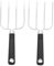 CosyCaya 2Pcs Meat Fork,Poultry Roast Forks,Roast Chicken Forks with Grip,Turkey Forks,for BBQ & Thanksgiving Pros