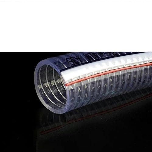 m transparenter weicher PVC-Sanitärschlauch, Innendurchmesser 10–80 mm, Stahldraht, Wasserpumpenrohr, Ölrohr-Rohr-1000 mm, ID1,3 cm x T0,3 cm