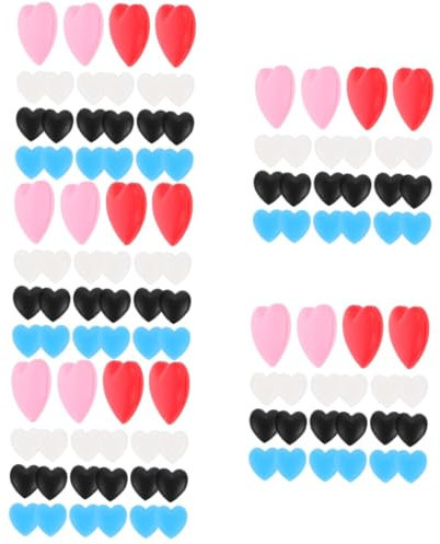 minkissy Zubehör Brille 75 Paar Love Anti Rutsch Ohrbügel Brillen Ohrhalter Brillen Ohrgriffe Praktische Brillenhalter Brillenzubehör Tägliche Glasgriffe Rutschfeste Brillenhalterung Brillenhaken