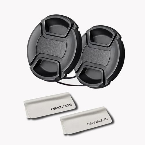 2pcs 86mm Lens Cap Cover(and Easy to Install and Remove)+2pcs Lens cleaning cloth Compatible with All 86mm Brands with Camera Lenses.(86mm camera lens cap)