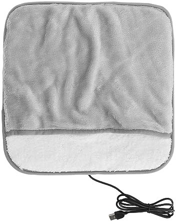 Sunicon Foot Warmer,Extra Large Foot Heating Pad Electric Heated Foot Warmer Soft Flannel Foot Heater with USB Power for Bed Office Under Desk
