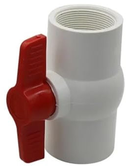 CHATROOM 1 STÜCKE Gartenbewässerung Wasserstoppschalter Wassersteuerung Rohrverschraubungen 1/2 3/4 1 1,25 1,5 2 Innengewinde PVC-Kugelhahn(1I2 inch)