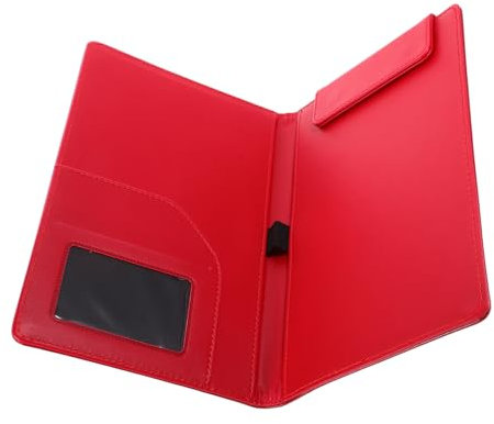 PLAFOPE Kleines Pu Klemmbrett A5 Mit Magnetverschluss Tragbarer Dokumentenordner Für Menü Und Rechnungen Papierablage Und Stabiler Aktenclip Geeignet Für Büro Und Gastronomie