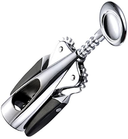 HEALEEP Sacacorchos Manual De Aleación De Zinc Multiusos Abridor Resistente Para Vino Tinto y Botellas Diseño Compacto Portátil Regalo Para Amantes Del Vino y Eventos Especiales