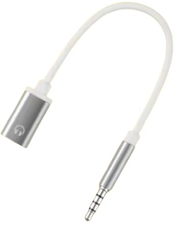 Câble adaptateur audio 3,5 mm mâle vers prise femelle de type C pour casque audio USB C