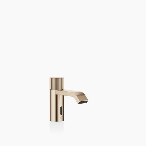 Dornbracht IMO Waschtischarmatur, elektr. Öffnungs-/ Schließfunktion, Batteriebetrieb, ohne Ablaufgarnitur, Ausladung 130mm, 44515670-27, Farbe: Light Gold gebürstet