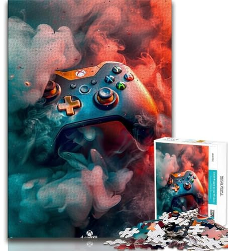 Puzzle 1000 Teile für Erwachsene Gamecontroller Teenager-Puzzles Quizspiel Wanddekoration Einzigartige Geburtstags 75x50cm