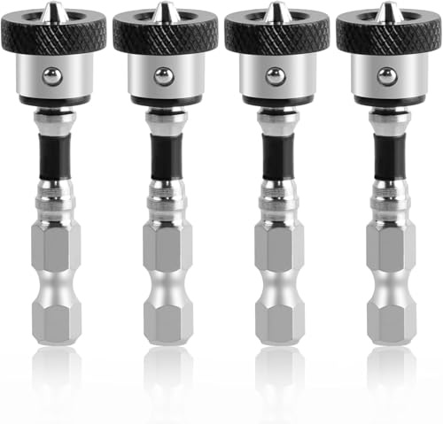 Yuentoen 4 Stück Trockenbau Bit Set, 1/4 Sechskantschaft Magnetisch mit Tiefenanschlag, Rigips Bit für Versenken von Schnellbauschrauben, Trockenbauschrauber Aufsatz