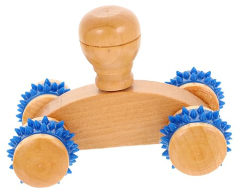Holz Massageroller für Beine, Nacken und Rücken Zuhause | 3 Stück, für Yoga und Heimgebrauch, Handlich und Tragbar, zur Massage von Waden, Armen und Füßen