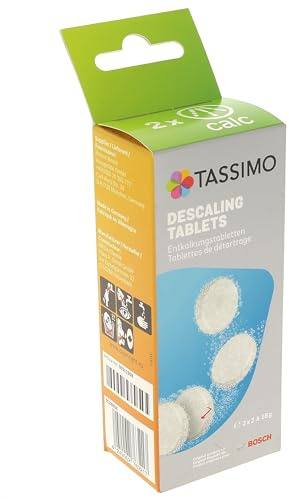 Pastillas descalcificadoras para cafetera con cápsulas – 4 tabletas efervescentes 18 g – Referencia 00311909 – Elimina la piedra caliza y depósitos – 2 descalcificaciones completas