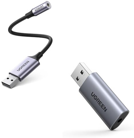UGREEN Adaptador USB a Jack 3.5mm Tarjeta Sonido