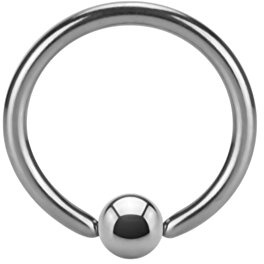 eeddoo Piercing-Ring BCR Klemmring dick Silber Edelstahl