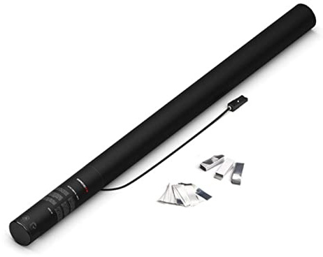 MagicFX Konfettikanone 80 cm elektrisch – Silber Metallic