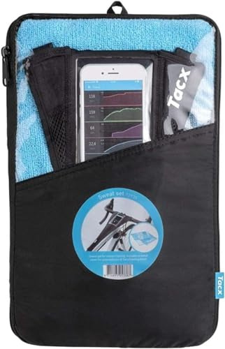 Tacx Garmin Schweiß-Set mit Schweißfänger inkl. Smartphone Abdeckung Handtuch