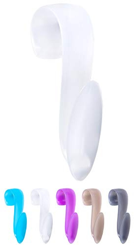 WELLGRO Rundheizkörperhaken - Top Qualität Made IN Germany - Haken für Handtuch - Heizkörperhaken - Handtuchhaken - Farbe wählbar, Farbe:Weiß