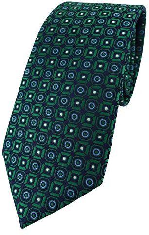 TigerTie XXL Designer Krawatte in gemustert - Überlänge 175 cm x 8,5 cm