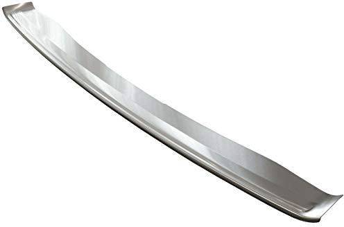 phil trade loading sill protector stainless steel matt, compatible with Dacia Dokker from 2012 onwards, with edge and bent edges