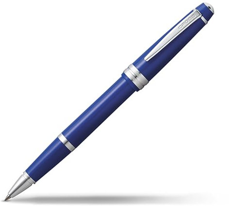 Cross Bailey Light Rollerball (Strichstärke F, Schreibfarbe: schwarz, inkl. Geschenkverpackung) Blau, 1 Stück (1er Pack)