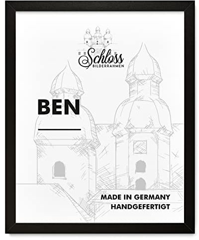 Schloss BILDERRAHMEN Ben 48x64 cm, Dekor Schwarz