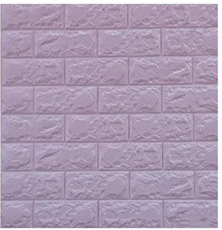 XiinxiGo Wandpaneele Selbstklebende Ziegel Tapete Wandaufkleber für Wohnzimmer Schlafzimmer Küche,Lila,4Stück(60 * 30 cm *4MM)