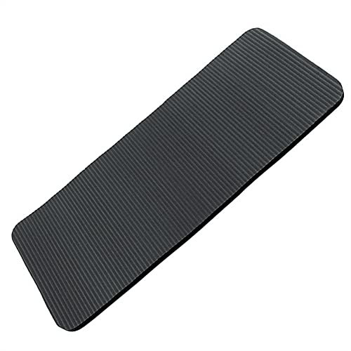 Yoga Knieschoner Fitness-Kissen - WASAGA Rutschfeste 15mm Dicke Ellbogen-Handgelenke Weichschaum-Standardmatte für Schmerzfreie Gelenke bei Yoga Bewegung Pilates Fitnessstudio Bodentraining (Schwarz)