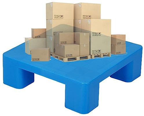 Paleta De Plástico, Palet De Envío Encajable, Cuatro Esquinas Industrial Almohadilla A Prueba De Humedad, Plataforma De Estante Para Montacargas Depósito Fábrica Taller Exterior ( Size : 40x40x11.5cm/