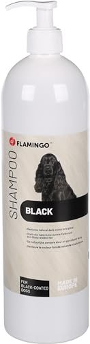Flamingo 1L hundschampo - för en svart päls - bevarar den naturliga glansen - bidrar till återfuktning - högsta kvalitet för din hund - för frekvent användning - parabenfri