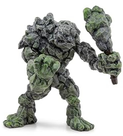 Papo Samlarfigur - Golem av sten, fantastiskt skydd, leksak för barn från 3 år - magiska äventyr och legendariska varelser i det fantastiska universum