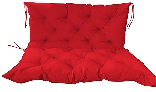 Generisch Kissen, Ersatzkissen für Outdoor-Schaukel, 119,4 x 99,9 x 10 cm, Veranda-Schaukelkissen mit Rückenlehne, Ersatz-Sitzpolster für Outdoor-Garten-Terrassenschaukel, Outdoor-Rückenlehnenkissen