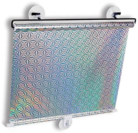 Agashi Verdunkelungsrollo, Sonnenschutzrollos Mit Saugnäpfen, Verdunkelungsvorhänge, Thermorollos, Ohne Bohren/40 * 60Cm/16 * 24In