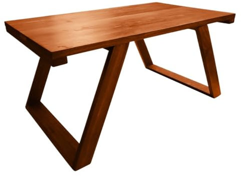 Tavolino da salotto rustico in legno massello per la casa con finitura in noce ciliegio finestra piccolo rosso marrone tavolo da pavimento