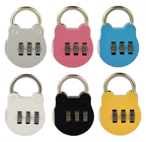 Kellegour 12 Pièces Petit Cadenas à Code 3 Chiffres pour Valise, Boîte à Bijoux, Boîte à Outils, Sac à Dos, Avion