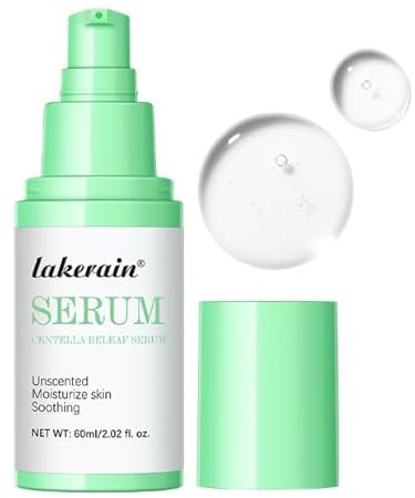 Serum Centella Asiatica, Madagascar Centella Serum, Esencia Hidratante Facial, Apto para Todo Tipo de Piel, Hidratación Profunda, Calmante y Reparadora, Cuidado Coreano de la Piel, 60 Ml