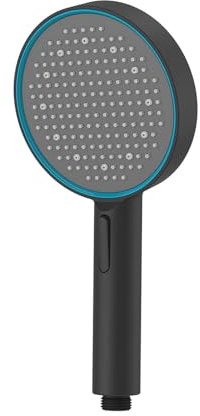 Billg Alcachofa de Ducha Led, Alcachofa Ducha Alcachofa de Ducha con 5 Modos(Lluvia, Spray, Mezcla),Grande Cabezal de Ducha de Mano Ahorro de Agua, G 1/2 Interfaz, Diámetro 130mm
