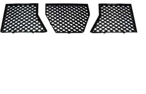 HomeVortex Front Lower Bumper Grille Mesh Protector Guard Black ABS Racing Grill Cover For BMW G87 M2 2023-2025 3-Piece Set