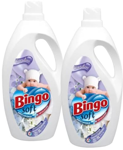 Bingo Weichspüler Sensitive – 2 x 3 L – Für empfindliche Haut