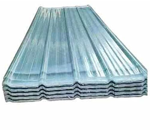 3X Placa de Iluminación Natural, Placa Ondulada FRP, 1.0 mm Hojas de Techo Corrugado, Anti-UV Chapa Ondulada, para Cobertizo Garaje(90x50cm(35x20in)-1.0mm)