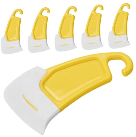 Cabilock 6 pièces Grattoir Silicone Cuisine Lot de Ustensiles Antiadhésifs Résistants Chaleur pour Nettoyage Casseroles Poêles Induction Ergonomique