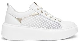 Nero Giardini E615292D Sneakers Donna in Pelle, Tela E Materiale Tecnico - Bianco 40 EU