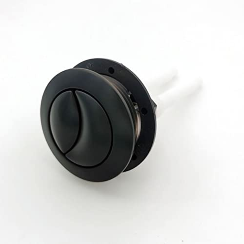 Pulsador de inodoro de doble descarga de 38 mm - Negro, repuesto for accesorios de cisterna, duradero y fácil de instalar