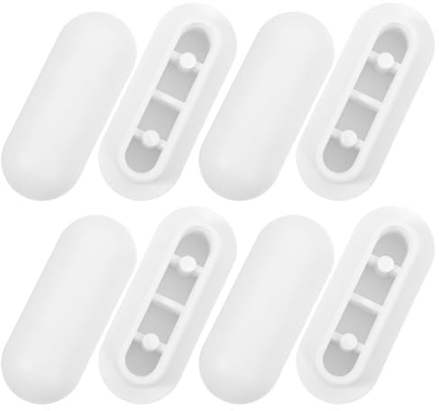 MAGICLULU 8 Pièces Kit Tampons Amortisseurs pour Siège de Toilette Coussinets Confortables et Élégants pour Abattant Wc Accessoires Pratiques et Durables pour Salle de Bain