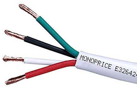 Monoprice 104042 250' 16AWG CL2 Rated 4-Conductor Loud Speaker Cable