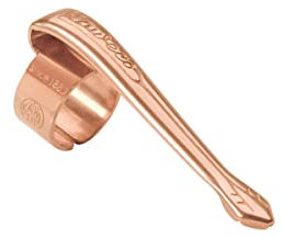 Kaweco LILIPUT Stift Clip Nostalgie Liliput S mit 8 mm Durchmesser Bronze I Stifte Halterung mit dezentem Logo als schönes Accessoire für Kugelschreiber I Kugelschreiberhalter aus Bronze