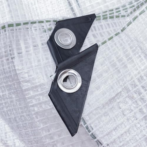 Clear & Reinforced Tarpaulin/Ground Sheet/Fly Sheet,builders tarp,garden dry cover,winter plant cover up,(10m x 10m)